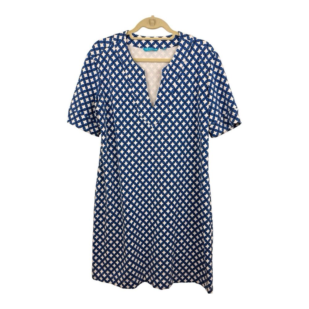 Tori Richard Honolulu Tunic Dress Womens Sz XL Modal Tropical Hawaii Resort
